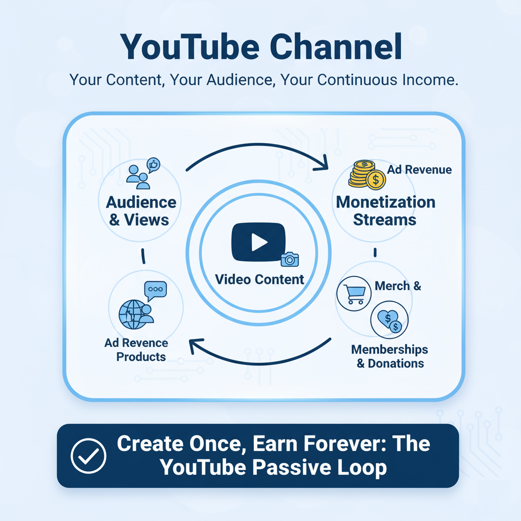 YouTube channel passive income setup