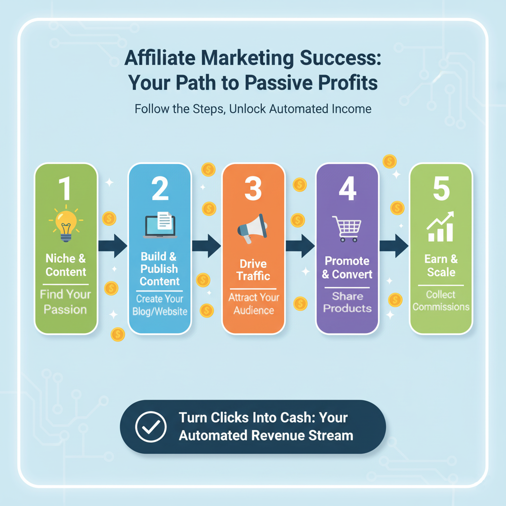 Digital marketer analyzing affiliate income dashboard in 2025
