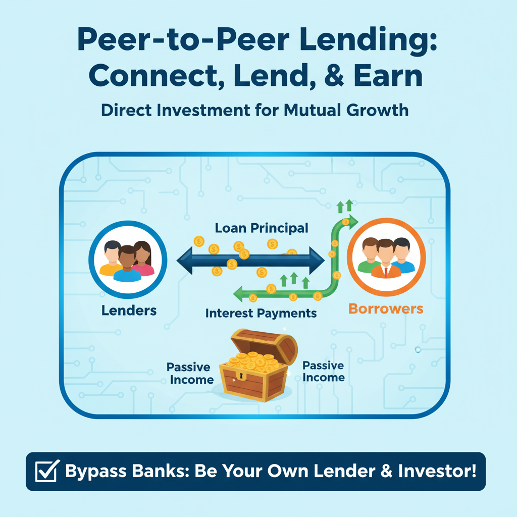 Peer-to-peer lending app connecting investors and borrowers